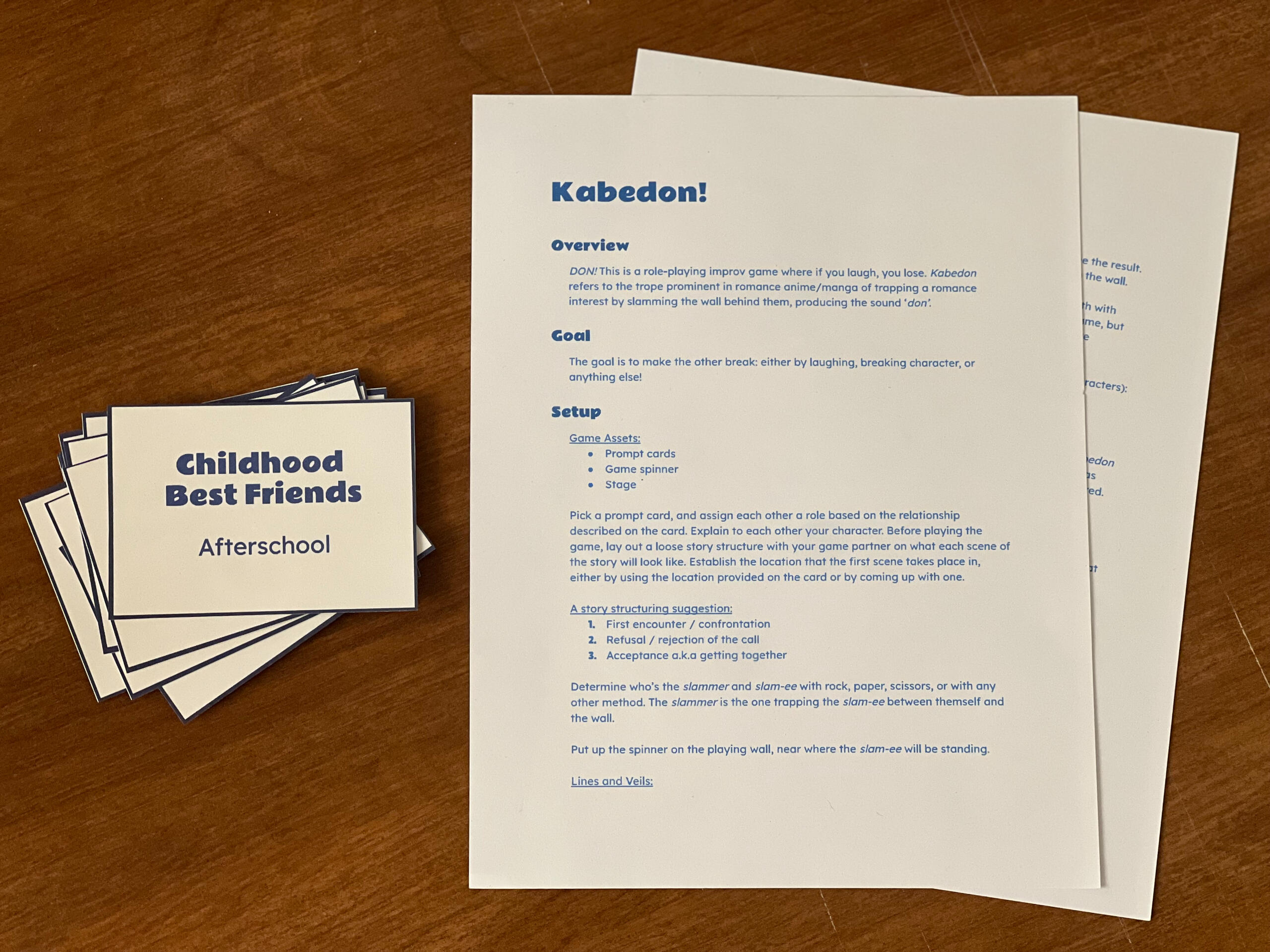 KABEDON! Game Manual