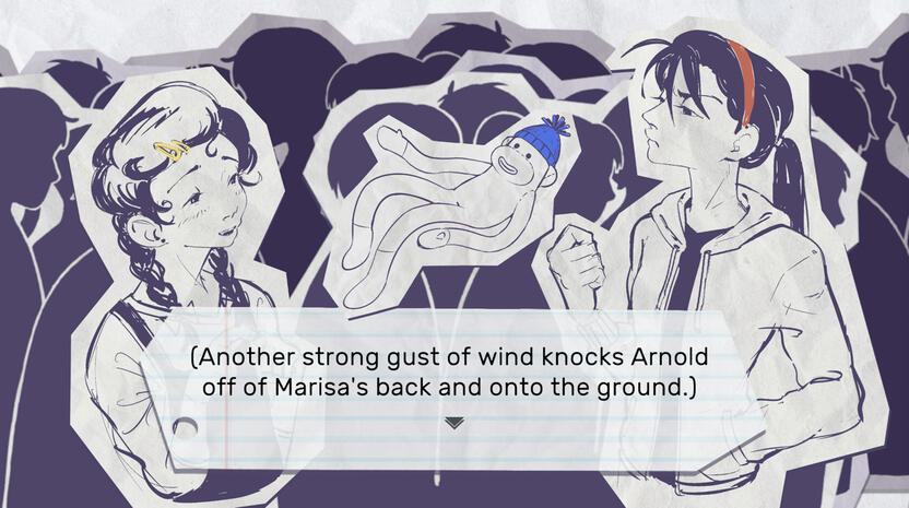 April & Marisa (and Arnold)